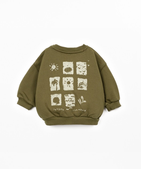 Organic cotton knit sweater