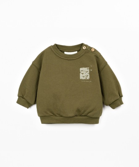 Organic cotton knit sweater