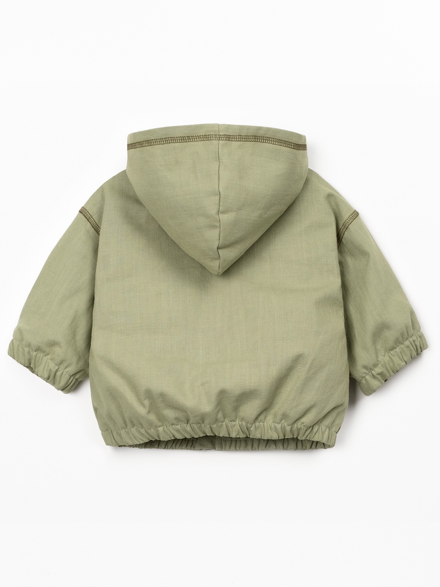 Twill parka with lining