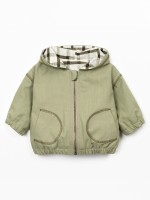 Twill parka with lining