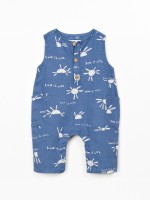 Macac�o em linho com estampado