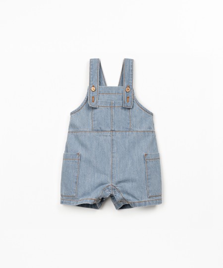 Combinaison en denim de coton