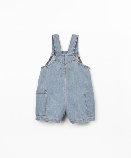 Combinaison en denim de coton
