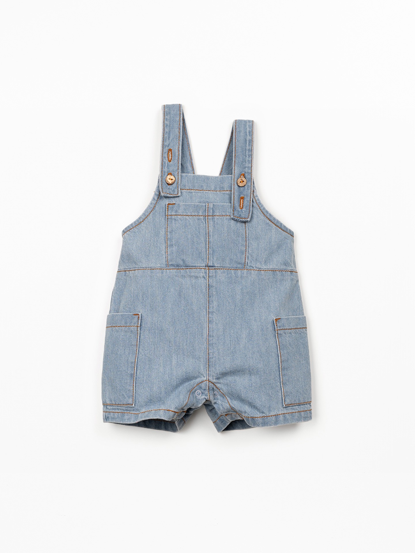 Cotton denim jumpsuit