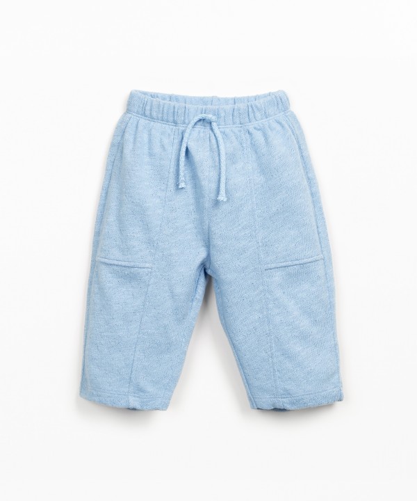 Calça de malha em algodão orgânico