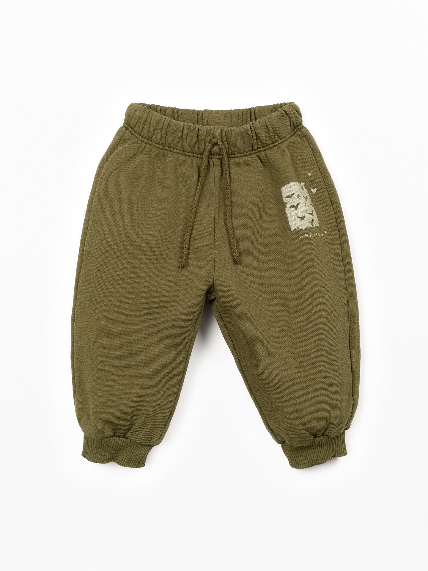 Calça de malha com desenho