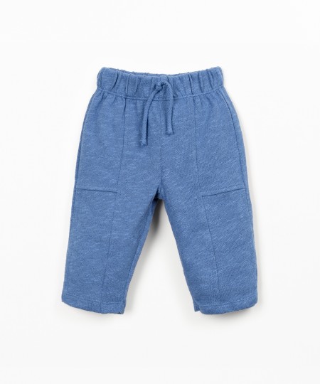 Organic cotton jersey trousers