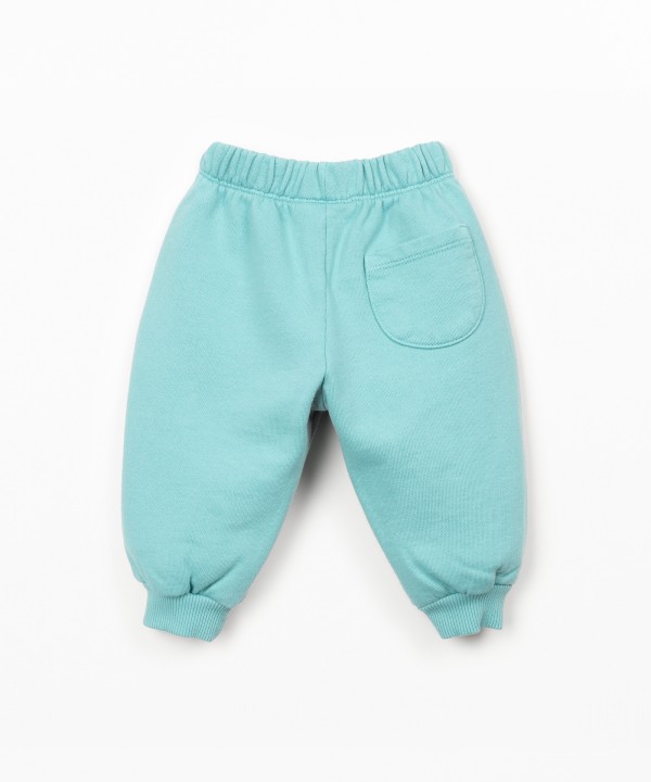 Jersey trousers with design