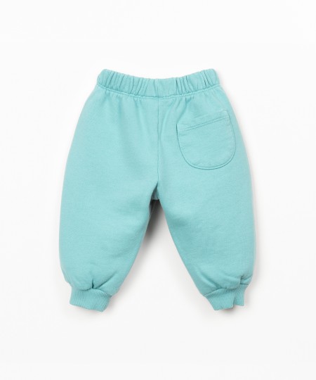 Calça de malha com desenho