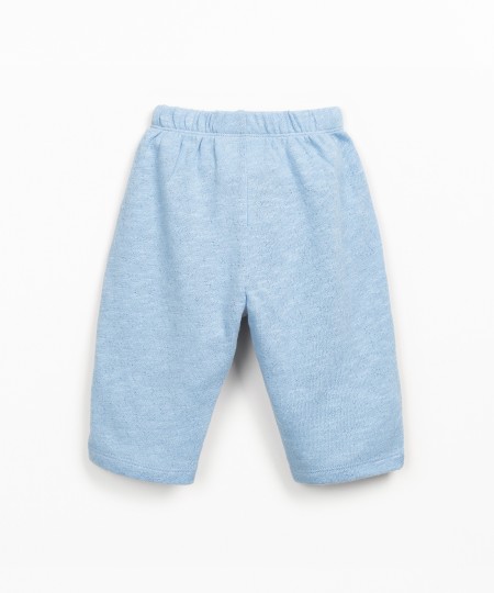 Calça de malha em algodão orgânico