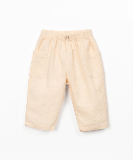 Organic cotton fabric trousers