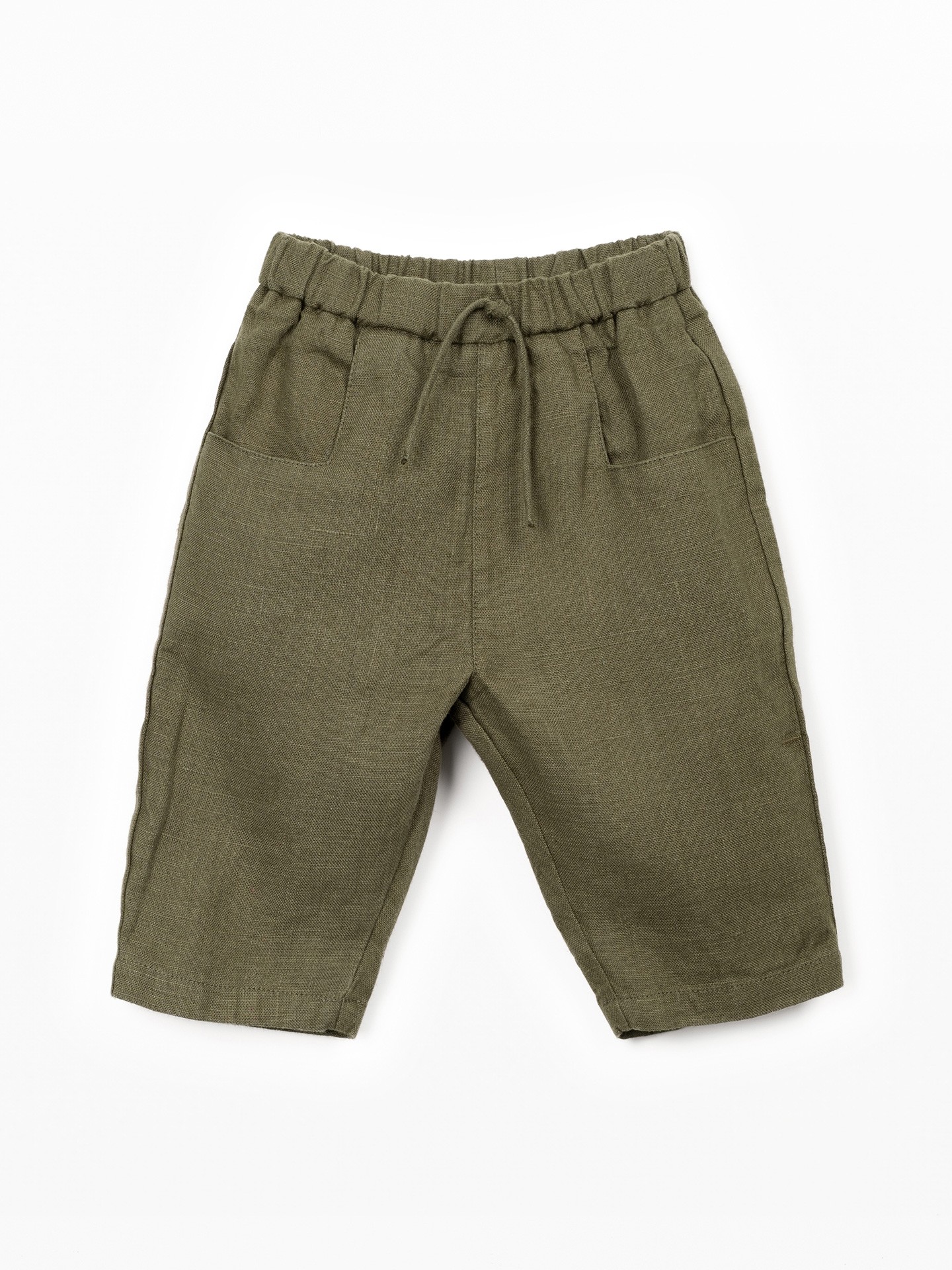 Linen fabric trousers