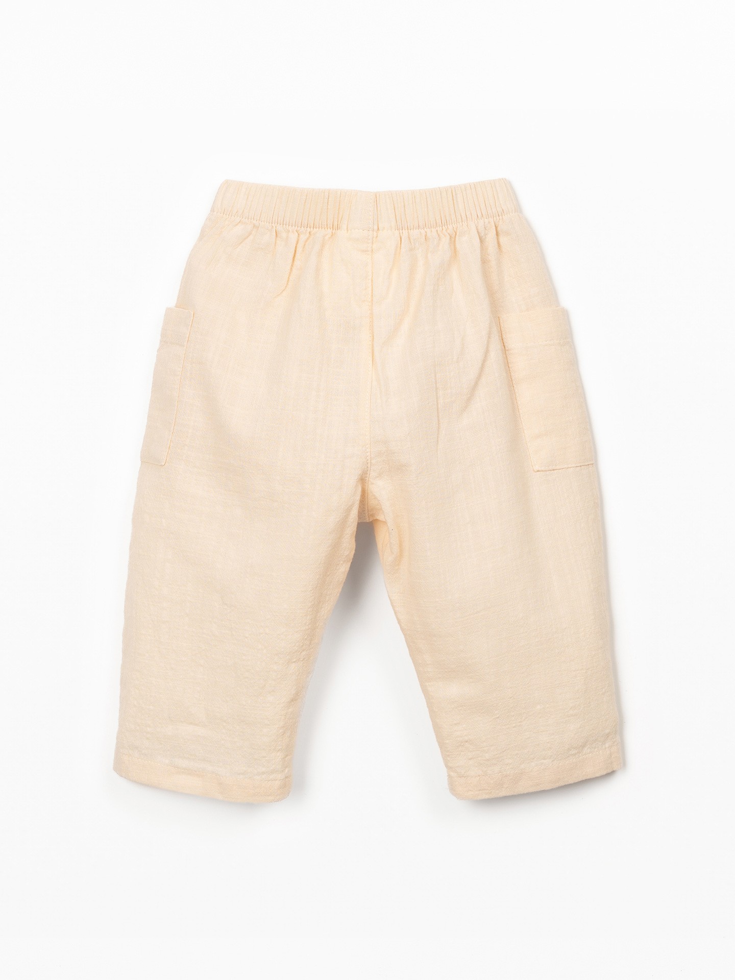 Calça de tecido em algodão orgânico