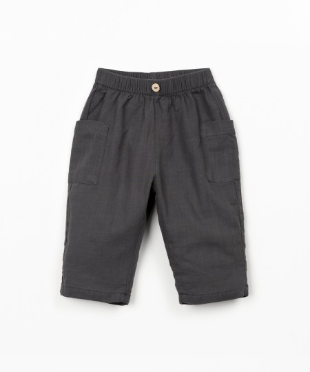 Organic cotton fabric trousers