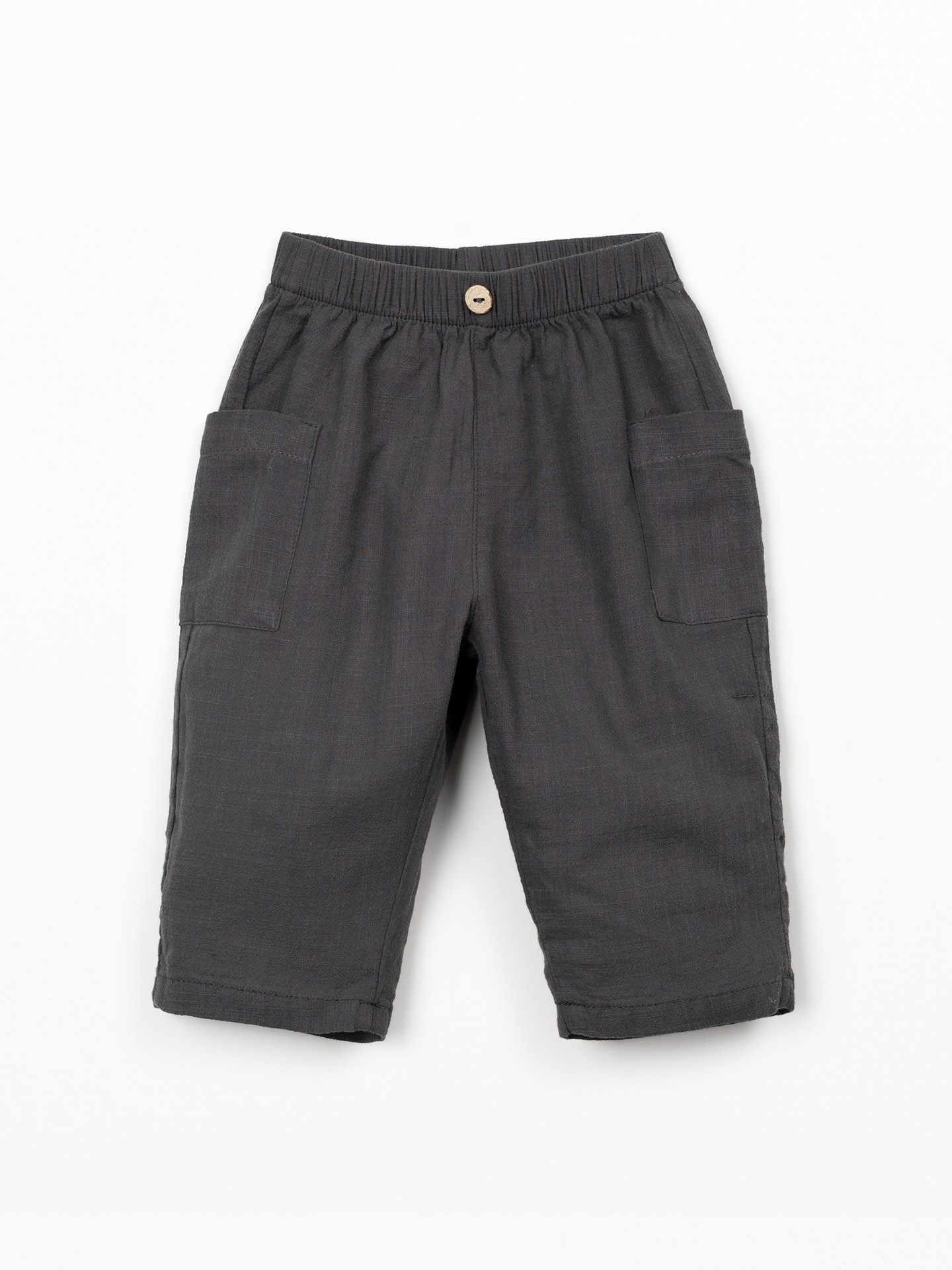 Calça de tecido em algodão orgânico