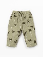 Printed fabric trousers with tree print Printed fabric trousers with tree print