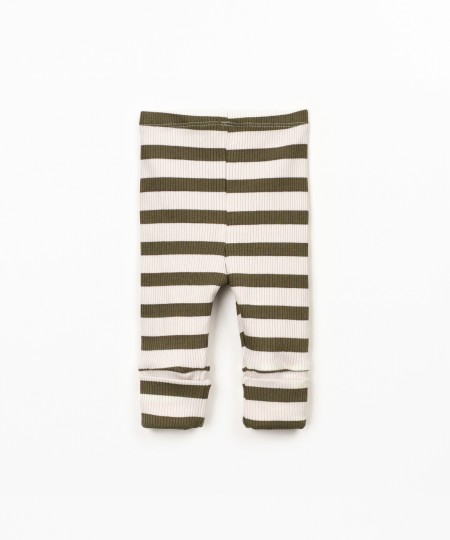 Leggings com mistura de algodão e modal