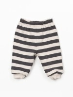 Leggings �s riscas com cinto el�stico