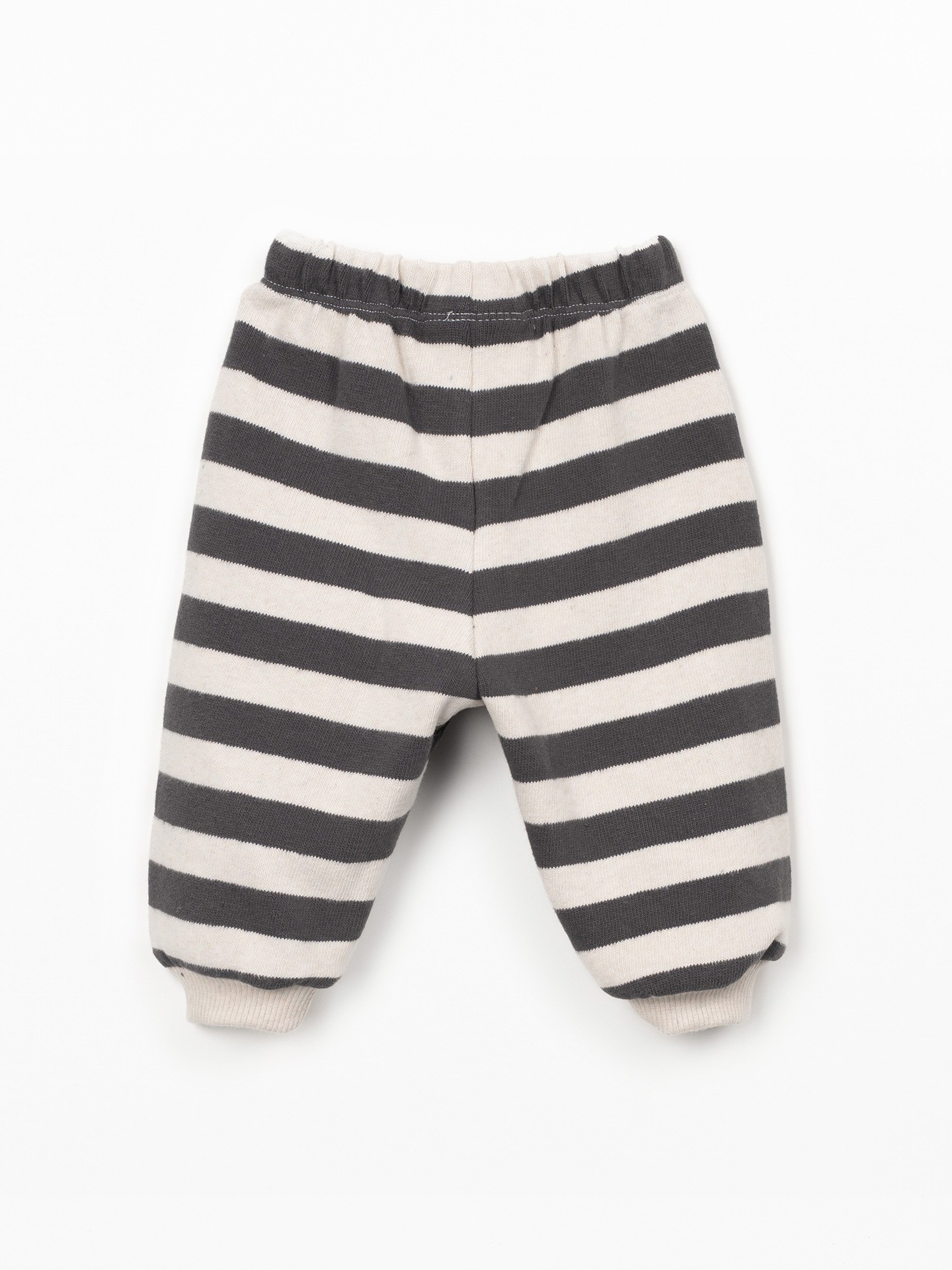 Leggings às riscas com cinto elástico