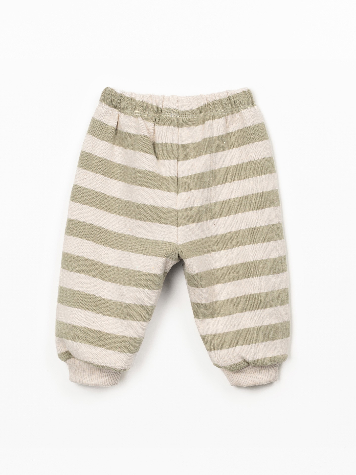 Leggings às riscas com cinto elástico