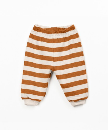 Leggings ray�s avec ceinture �lastique