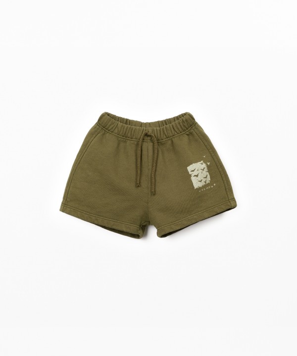 Jersey shorts with pattern