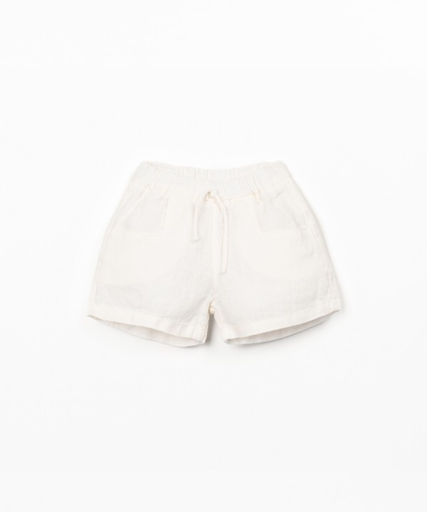 Linen fabric shorts