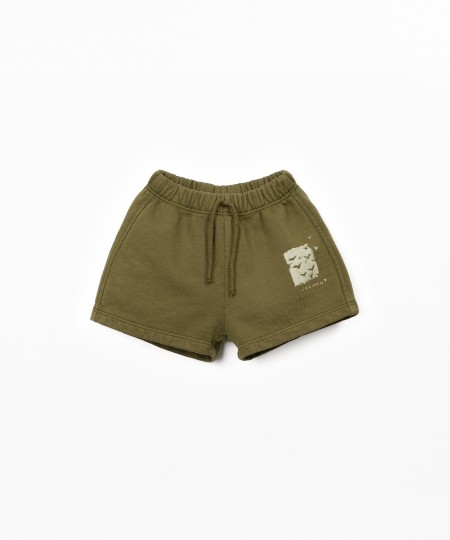 Jersey shorts with pattern