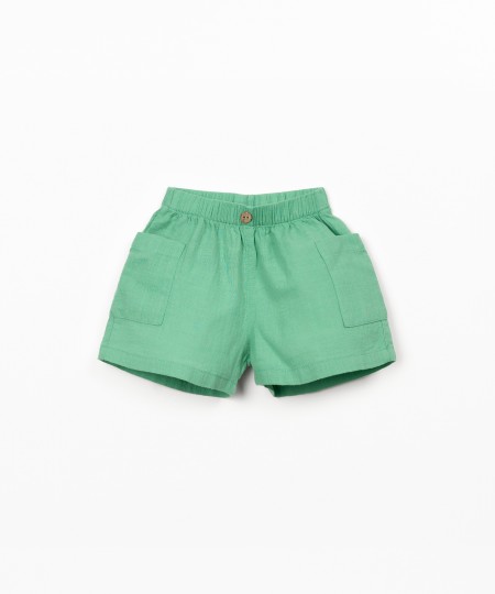 Pantalones cortos de tejido de algod�n org�nico