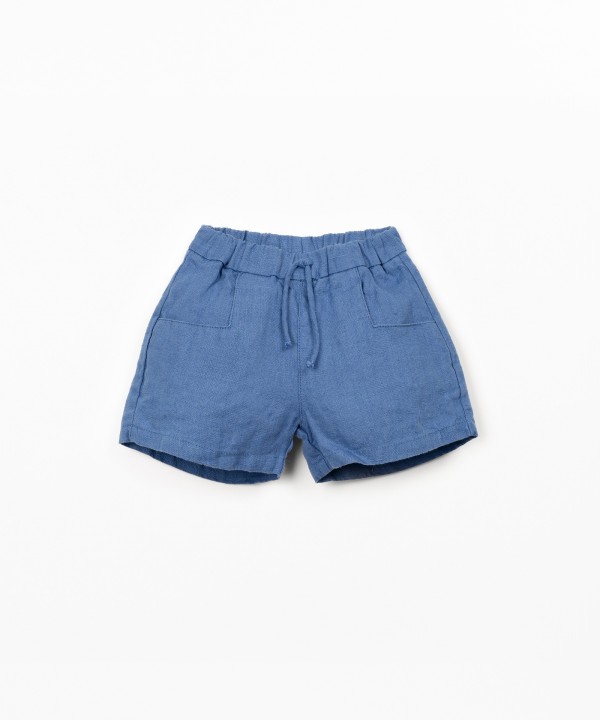 Linen fabric shorts