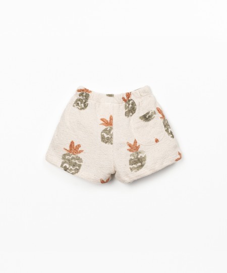 Short en maille avec imprim?