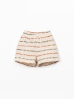 Shorts in recycled and natural fiber blend