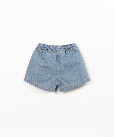 Short en jean en coton