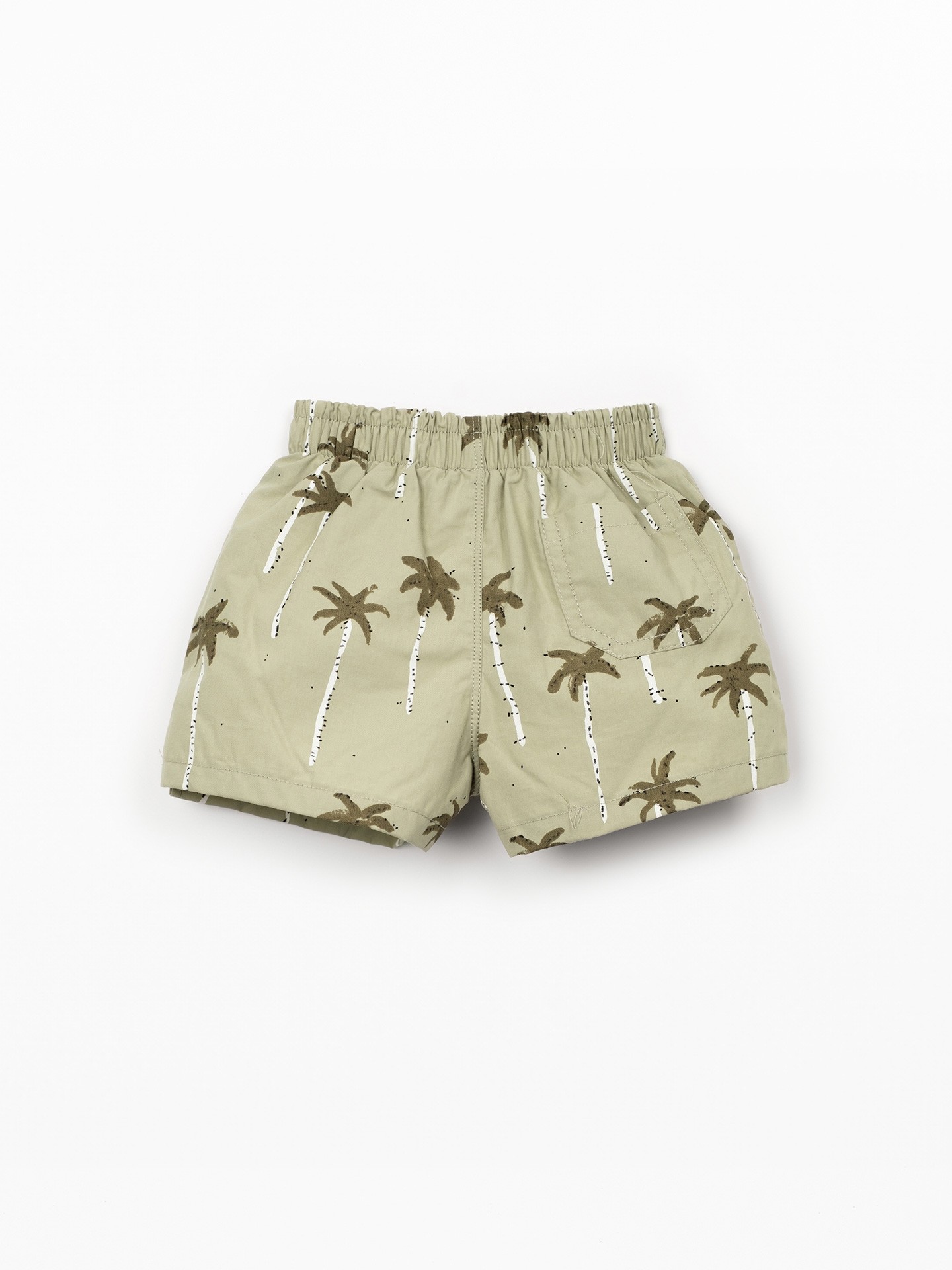 Swim shorts with palm tree print