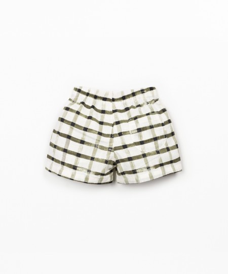 Calção com estampadro xadrez