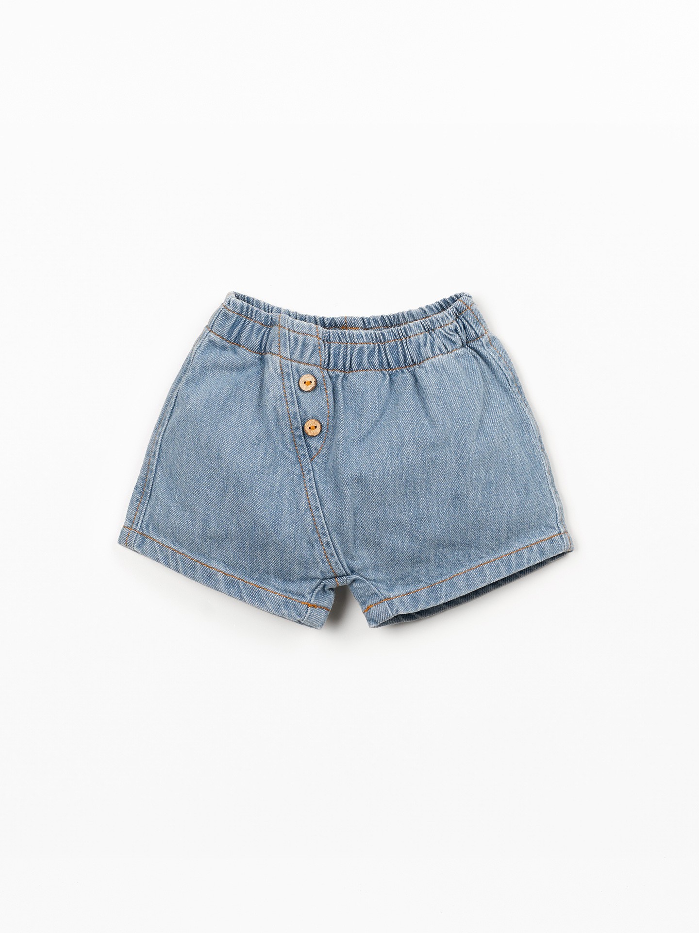 Short en jean en coton