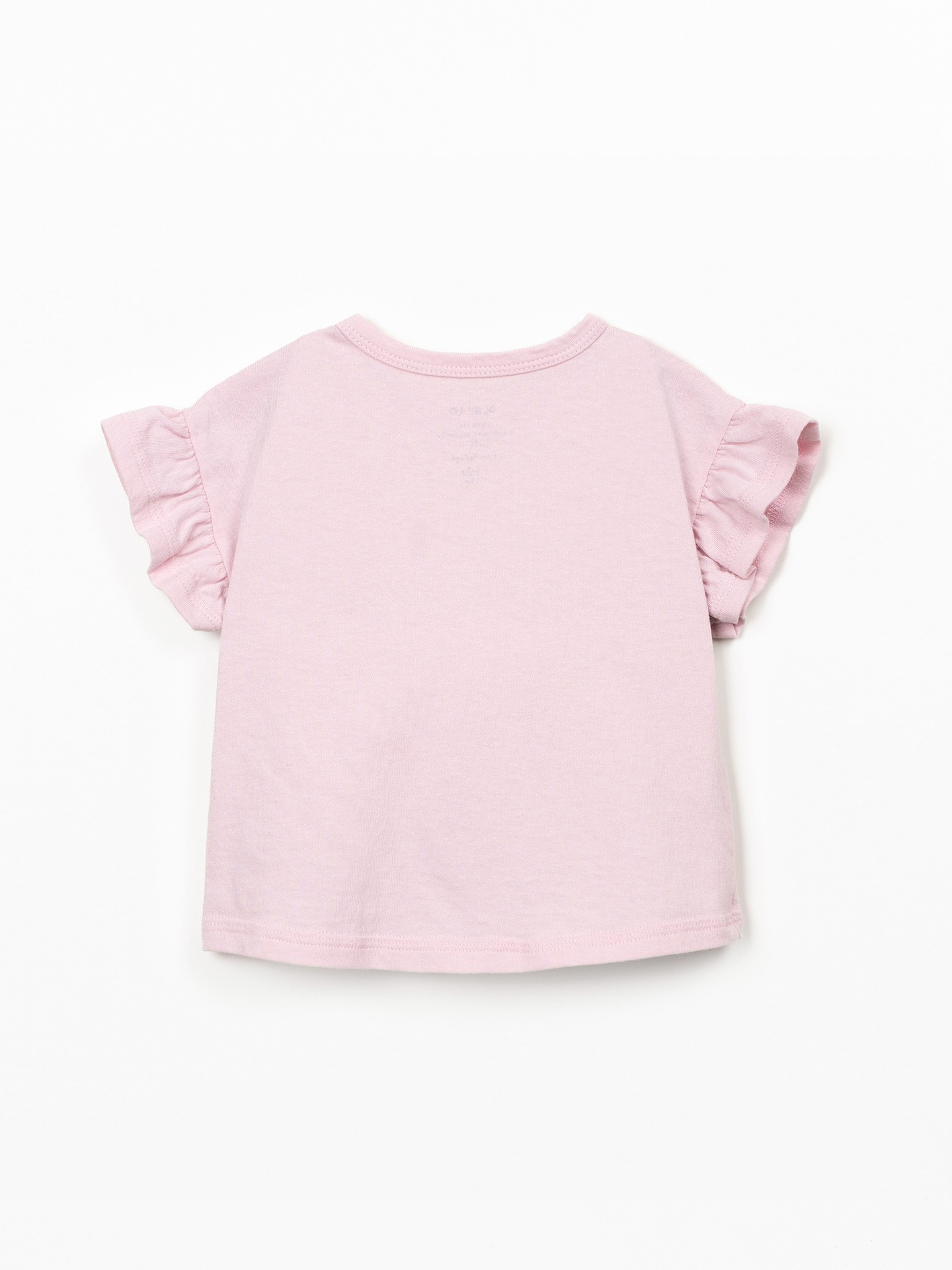 T-shirt de malha em algodão orgânico e reciclado