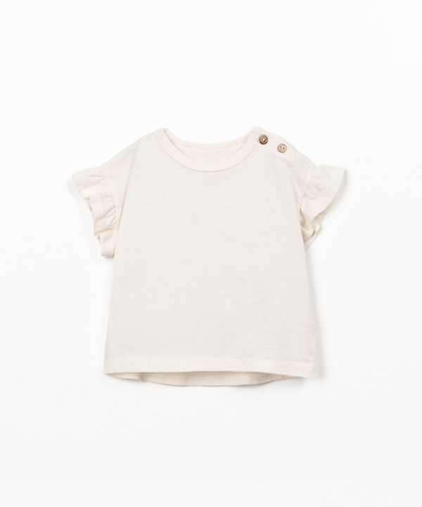 Jersey t-shirt in organic and recycled cotton
