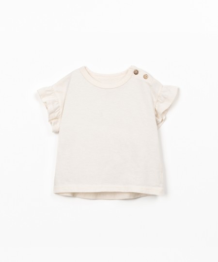 Jersey t-shirt in organic and recycled cotton