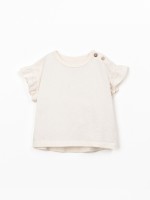 Jersey t-shirt in organic and recycled cotton