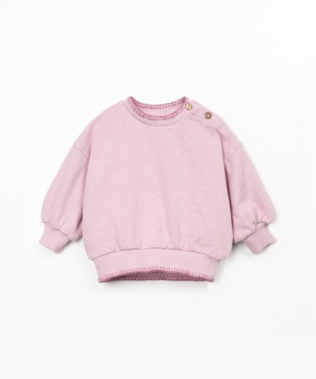 Sweater in blend of natural fibers