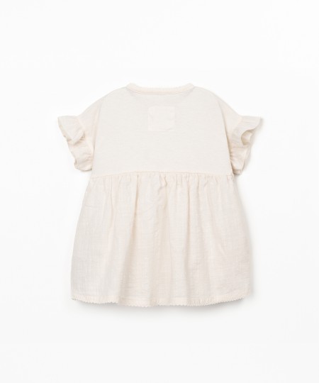 Dress in organic cotton and recycled cotton blend