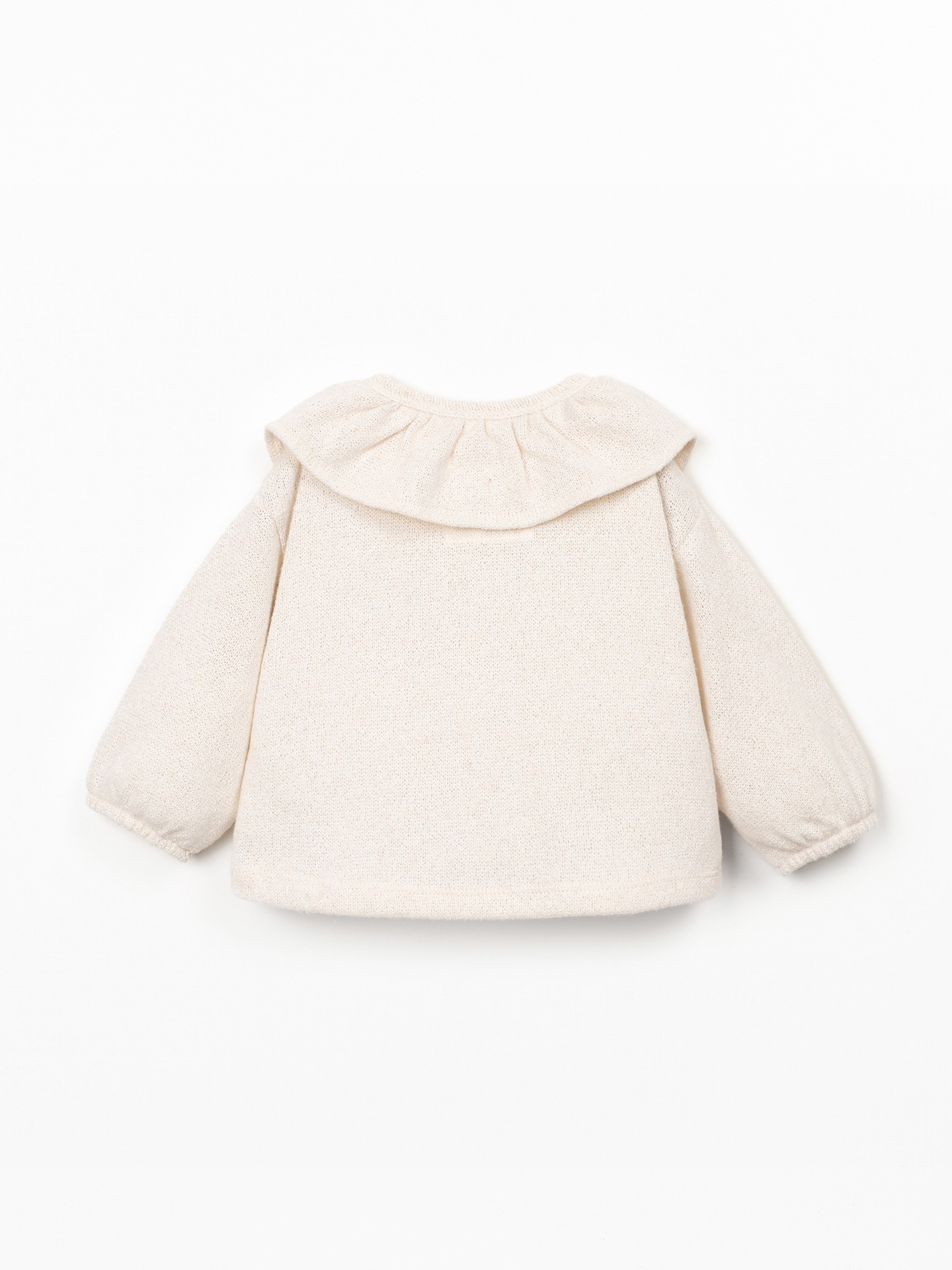 Casaco com mistura de algodão e fibras recicladas