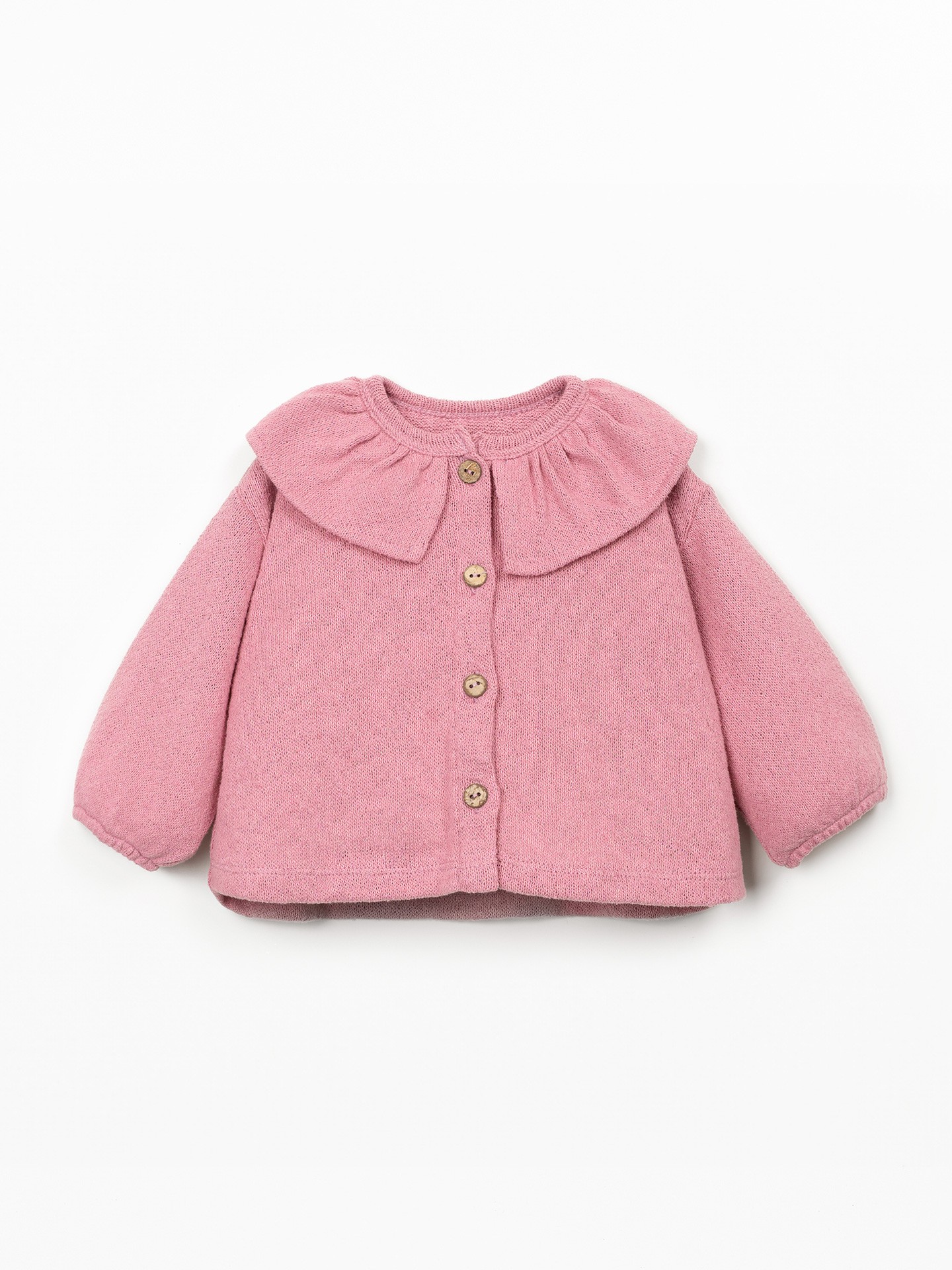 Casaco com mistura de algodão e fibras recicladas