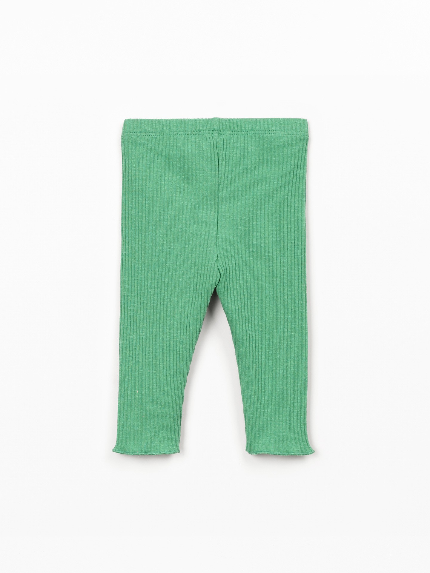 Ribbed leggings in organic cotton