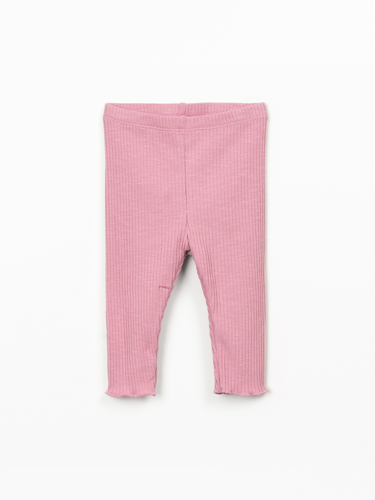 Ribbed leggings in organic cotton