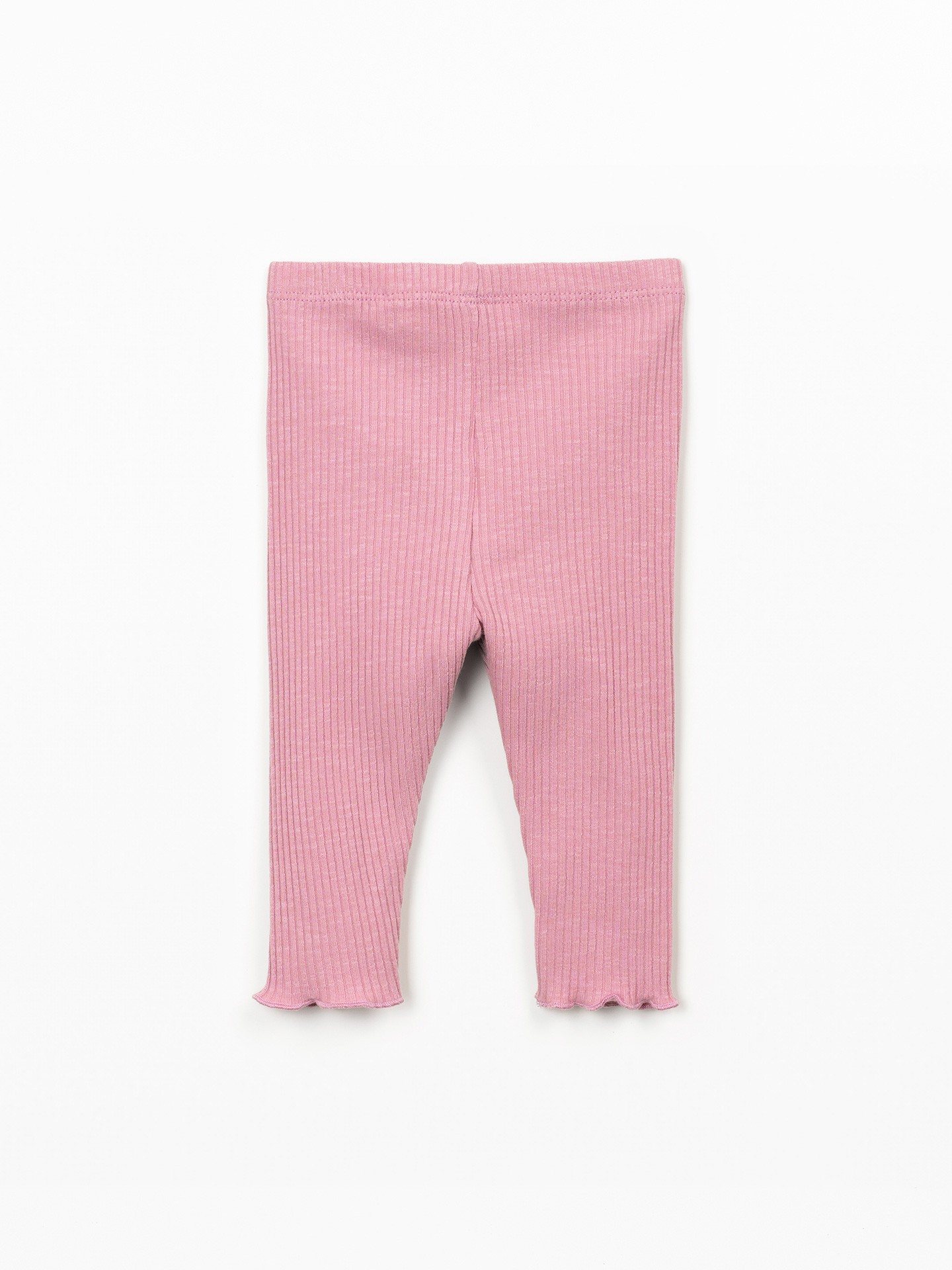 Ribbed leggings in organic cotton