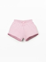 Shorts with elastic waistband and decorative bow Shorts with elastic waistband and decorative bow