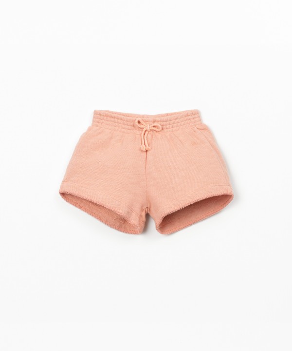 Shorts with elastic waistband and decorative bow