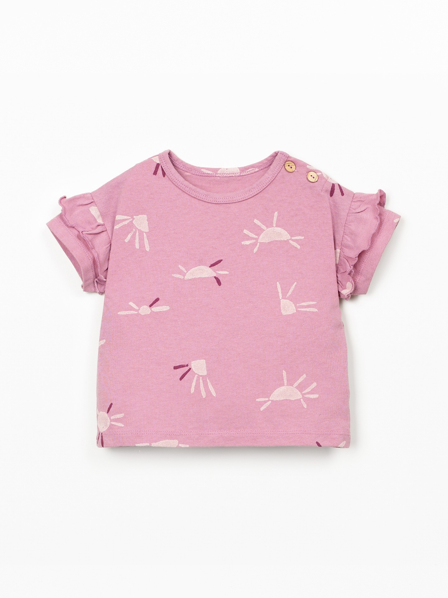 T-shirt anti-UV com mistura de fibras recicladas e fibras naturais